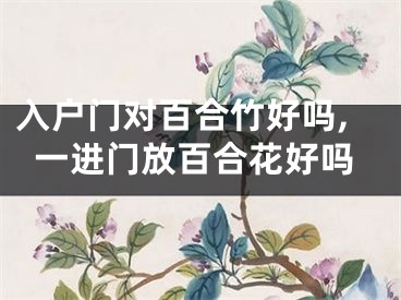 入户门对百合竹好吗,一进门放百合花好吗