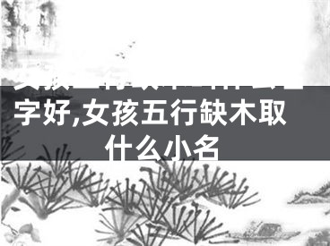 女孩五行缺木叫什么名字好,女孩五行缺木取什么小名