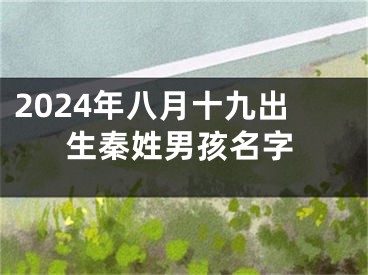 2024年八月十九出生秦姓男孩名字