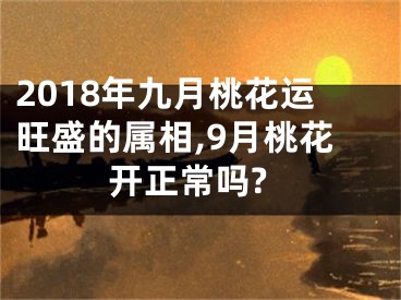 2018年九月桃花运旺盛的属相,9月桃花开正常吗?