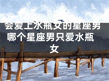会爱上水瓶女的星座男 哪个星座男只爱水瓶女