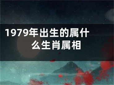 1979年出生的属什么生肖属相