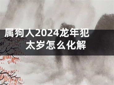 属狗人2024龙年犯太岁怎么化解