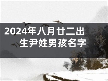 2024年八月廿二出生尹姓男孩名字