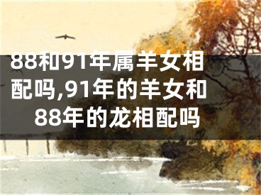 88和91年属羊女相配吗,91年的羊女和88年的龙相配吗