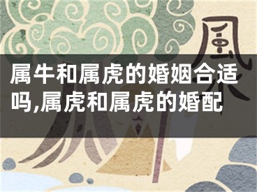 属牛和属虎的婚姻合适吗,属虎和属虎的婚配