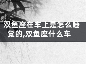 双鱼座在车上是怎么睡觉的,双鱼座什么车