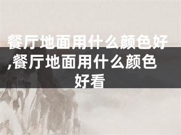 餐厅地面用什么颜色好,餐厅地面用什么颜色好看