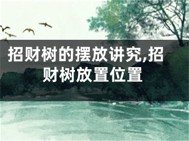 招财树的摆放讲究,招财树放置位置