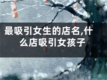 最吸引女生的店名,什么店吸引女孩子