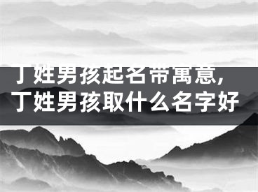 丁姓男孩起名带寓意,丁姓男孩取什么名字好