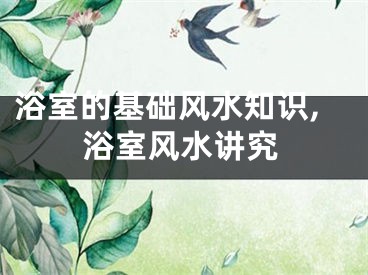 浴室的基础风水知识,浴室风水讲究