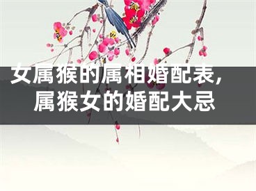女属猴的属相婚配表,属猴女的婚配大忌