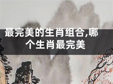 最完美的生肖组合,哪个生肖最完美