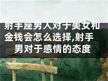 射手座男人对于美女和金钱会怎么选择,射手男对于感情的态度