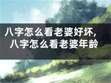 八字怎么看老婆好坏,八字怎么看老婆年龄