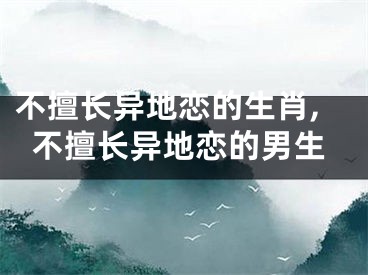 不擅长异地恋的生肖,不擅长异地恋的男生