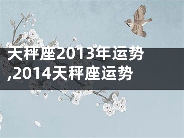 天秤座2013年运势,2014天秤座运势