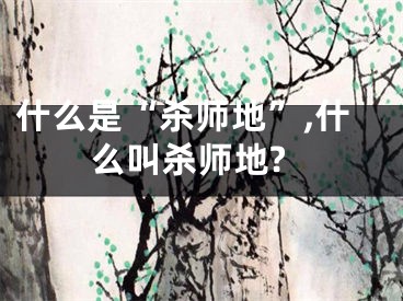 什么是“杀师地”,什么叫杀师地?