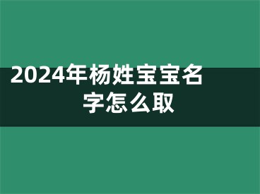2024年杨姓宝宝名字怎么取