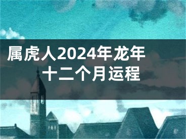 属虎人2024年龙年十二个月运程