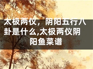 太极两仪，阴阳五行八卦是什么,太极两仪阴阳鱼菜谱