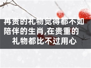 再贵的礼物觉得都不如陪伴的生肖,在贵重的礼物都比不过用心