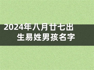 2024年八月廿七出生易姓男孩名字