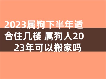 2023属狗下半年适合住几楼 属狗人2023年可以搬家吗