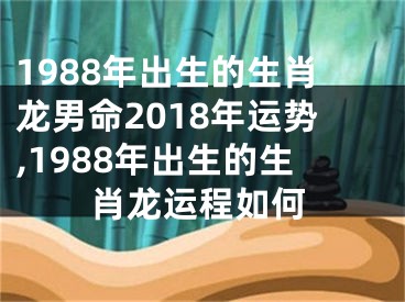 1988年出生的生肖龙男命2018年运势,1988年出生的生肖龙运程如何