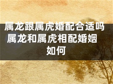 属龙跟属虎婚配合适吗 属龙和属虎相配婚姻如何