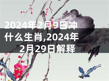 2024年2月9日冲什么生肖,2024年2月29日解释