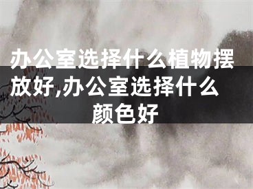 办公室选择什么植物摆放好,办公室选择什么颜色好