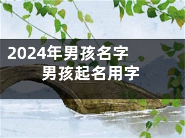 2024年男孩名字 男孩起名用字