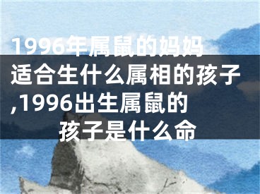 1996年属鼠的妈妈适合生什么属相的孩子,1996出生属鼠的孩子是什么命