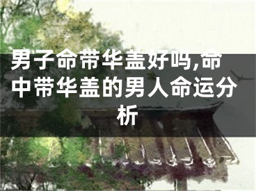 男子命带华盖好吗,命中带华盖的男人命运分析