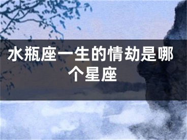 水瓶座一生的情劫是哪个星座