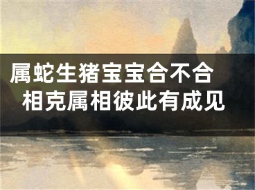 属蛇生猪宝宝合不合 相克属相彼此有成见