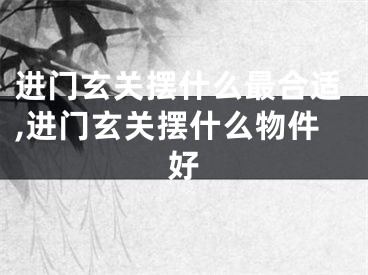进门玄关摆什么最合适,进门玄关摆什么物件好