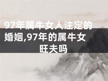 97年属牛女人注定的婚姻,97年的属牛女旺夫吗