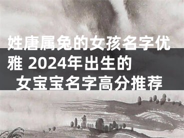 姓唐属兔的女孩名字优雅 2024年出生的女宝宝名字高分推荐