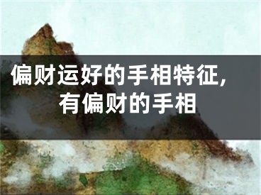 偏财运好的手相特征,有偏财的手相
