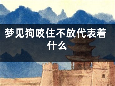 梦见狗咬住不放代表着什么