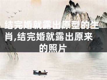 结完婚就露出原型的生肖,结完婚就露出原来的照片