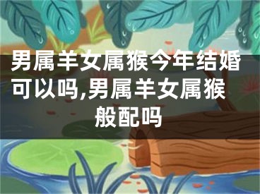 男属羊女属猴今年结婚可以吗,男属羊女属猴般配吗
