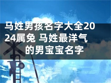 马姓男孩名字大全2024属兔 马姓最洋气的男宝宝名字