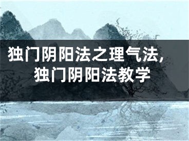 独门阴阳法之理气法,独门阴阳法教学