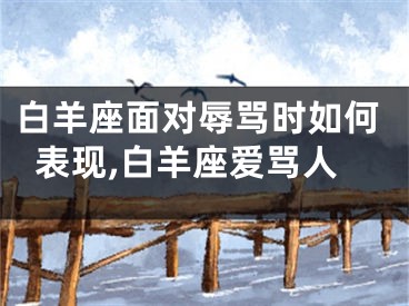 白羊座面对辱骂时如何表现,白羊座爱骂人