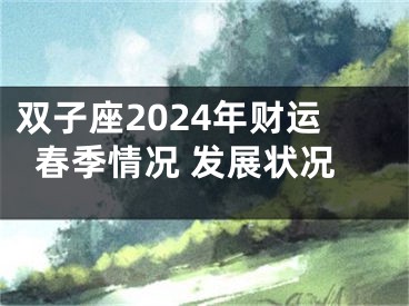 双子座2024年财运春季情况 发展状况