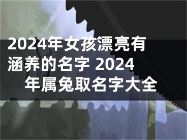 2024年女孩漂亮有涵养的名字 2024年属兔取名字大全
